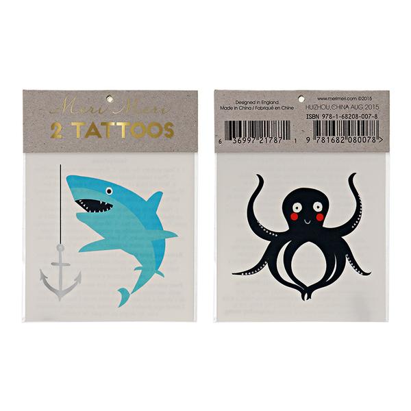 Octopus & Shark Tattoos