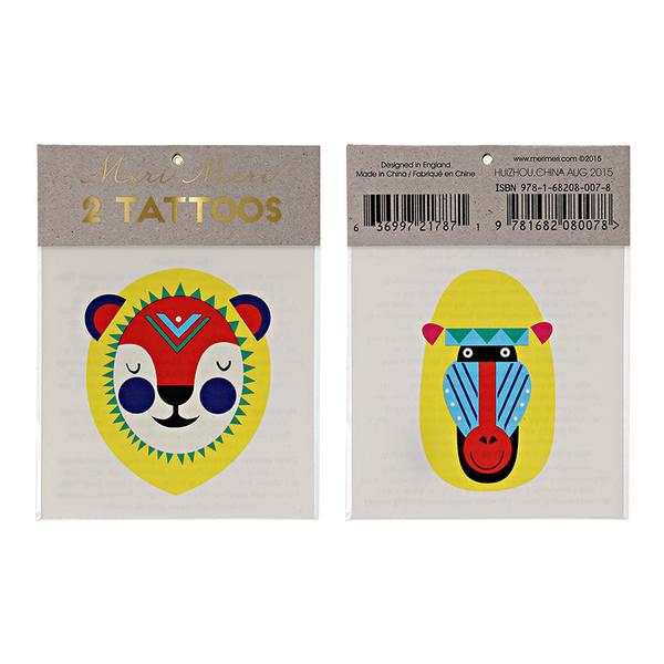 Lion & Baboon Tattoos
