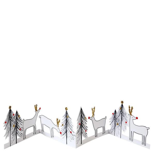 Reindeer and Christmas Tree Concertina Card