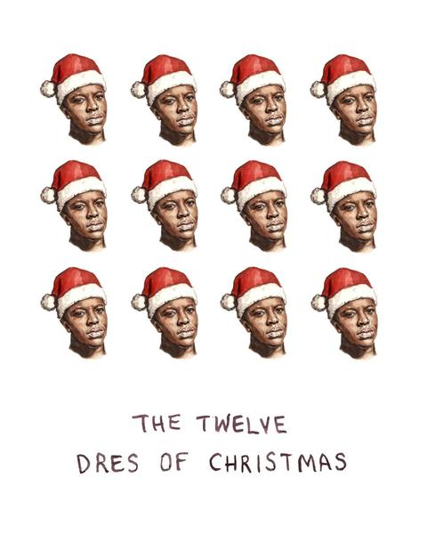 The Twelve Dres of Christmas Card