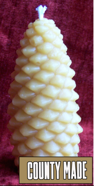 Beeswax Pine cone Candle